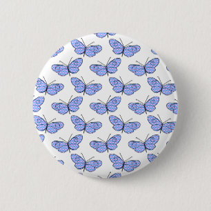 Cosmic Butterfly Pattern Ronde Button 5,7 Cm