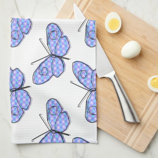 Cosmic Butterfly Pattern Theedoek (Quarter Fold)