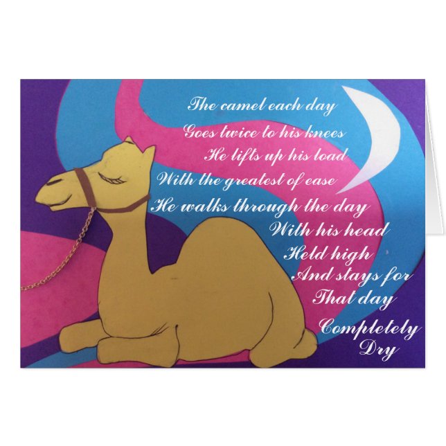 Cosmic camel-gedicht (Voorkant Horizontaal)