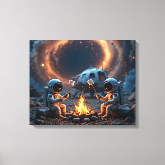 Cosmic Campfire Canvas Afdruk (Voorkant)