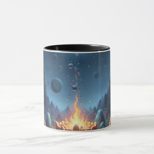 Cosmic Campfire Magic Forest Coffee Mug (Centre)