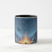 Cosmic Campfire Magic Forest Coffee Mug Mok (Midden)