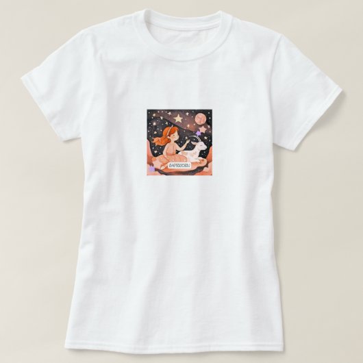Cosmic Capricorn T-shirt (Design voorkant)