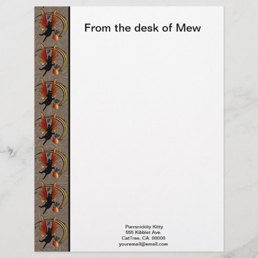 Cosmic Cat Acorn Briefhoofd (Voorkant)