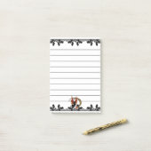 Cosmic Cat Acorn Post-it® Notes (Op bureau)