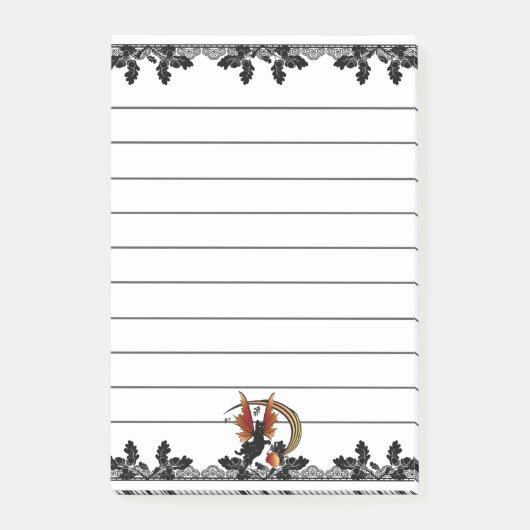 Cosmic Cat Acorn Post-it® Notes (Voorkant)