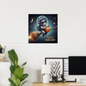 Cosmic Cat Astronaut: magie en ruimteavontuur Poster (Thuiskantoor)