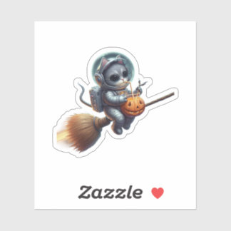 Cosmic Cat Astronaut: magie en ruimteavontuur Sticker
