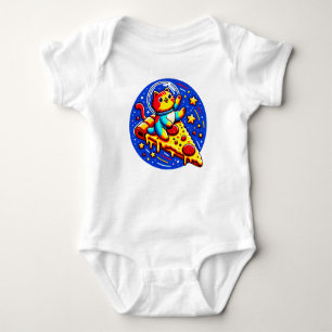 Cosmic Cat Astronaut Sticker - Grappige Ruimtepizz Romper