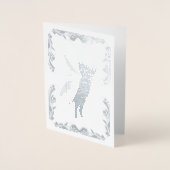 Cosmic Cat Dandelion Folie Kaarten (Voorkant)