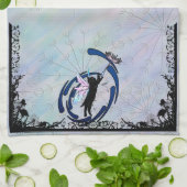 Cosmic Cat Dandelion Theedoek (Gevouwen)