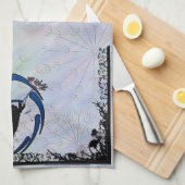 Cosmic Cat Dandelion Theedoek (Quarter Fold)