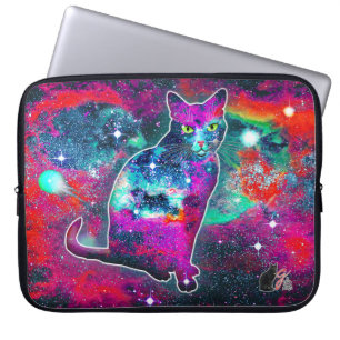 Cosmic Cat Delta Electronics Bag Laptop Sleeve