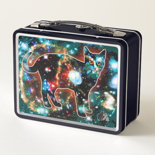 Cosmic Cat Gamma Metal Lunchbox (Achterkant)