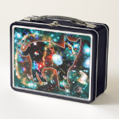 Cosmic Cat Gamma Metal Lunchbox (Voorkant)
