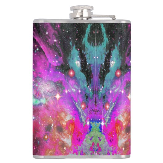 Cosmic Cat Iota Heupfles (Achterkant)