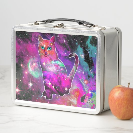 Cosmic Cat Iota metalen lunchbox (In situ)