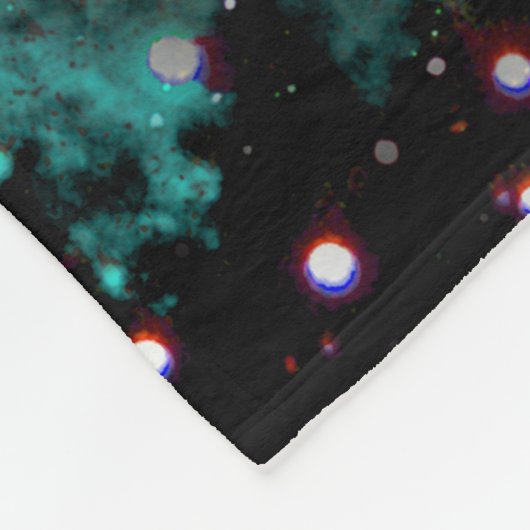 Cosmic Cat Lambda Fleece Deken (Hoek)