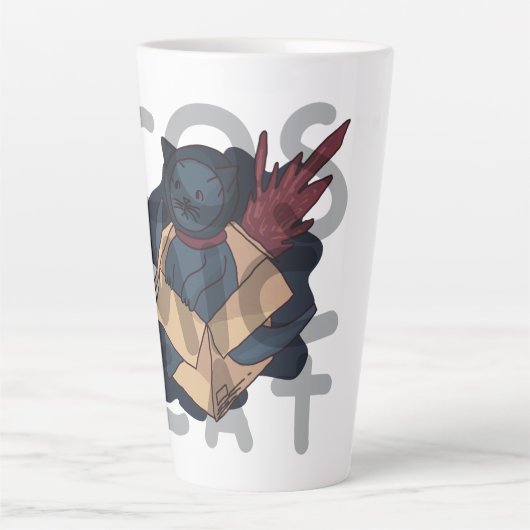 Cosmic Cat Latte Mok (Voorkant)