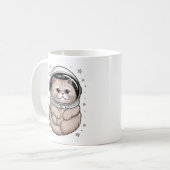 Cosmic Cat Mug - Astronomy Lover’s Dream Cup (Devant gauche)