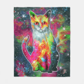 Cosmic Cat Omega Fleece Deken (Voorkant)