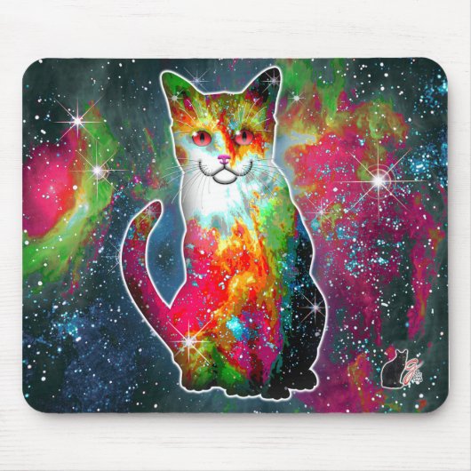 Cosmic Cat Omega Muismat (Voorkant)