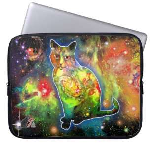 Cosmic Cat Omicron Electronics Bag Laptop Sleeve