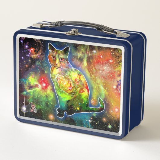 Cosmic Cat Omicron Metal Lunchbox (Voorkant)