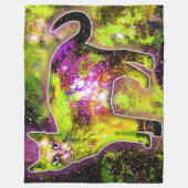 Cosmic Cat Sigma Fleece Deken (Voorkant)