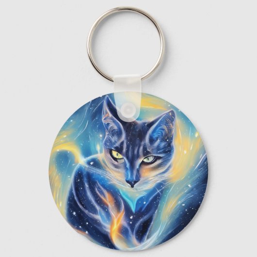 Cosmic Cat Sleutelhanger (Voorkant)