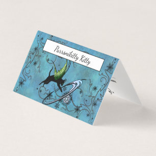 Cosmic Cat Snowflake Visitekaartjes