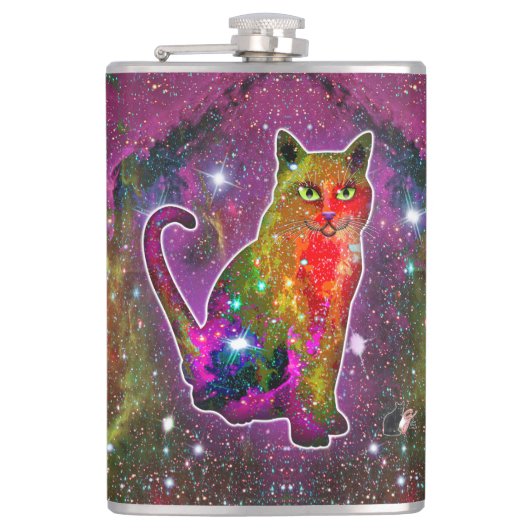 Cosmic Cat Zeta Heupfles (Voorkant)