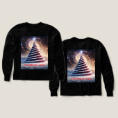 "Cosmic Christmas Spiral — Long Sleeve (Motif recto et verso)
