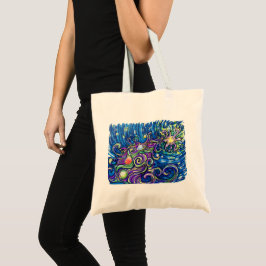 Cosmic Christmas Tree Tote Bag