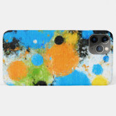 Cosmic Chromatic Splatter: Abstract Orbit Case-Mate iPhone Case (Achterkant (horizontaal))