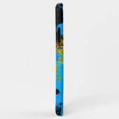 Cosmic Chromatic Splatter: Abstract Orbit Case-Mate iPhone Case (Achterkant/rechts)