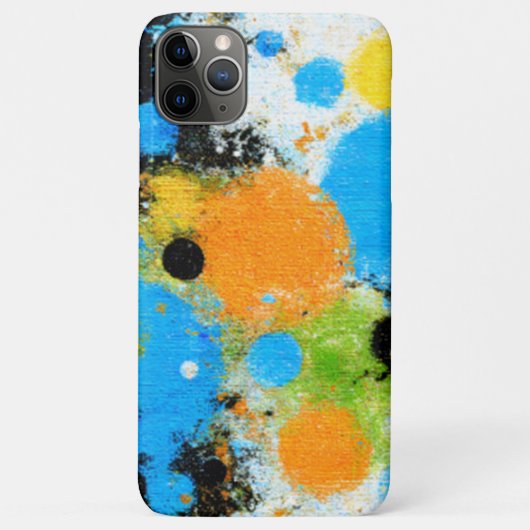 Cosmic Chromatic Splatter: Abstract Orbit Case-Mate iPhone Case (Achterkant)