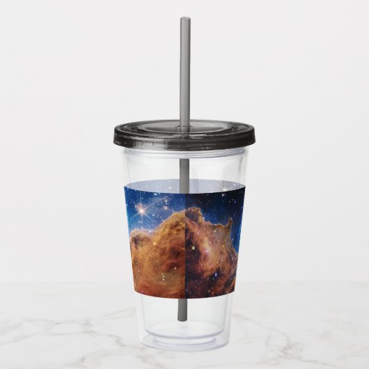 Cosmic Cliffs Carina Nebula Space Webb Telescope Acryl Drinkbeker (Rechts)