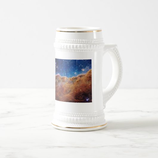 Cosmic Cliffs Carina Nebula Space Webb Telescope Bierpul (Voorkant rechts)