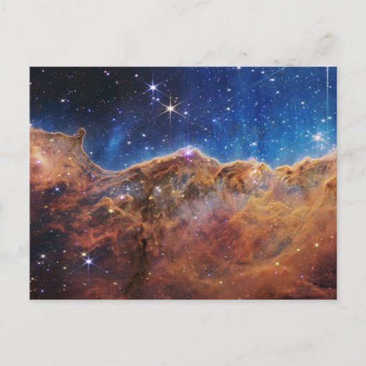 Cosmic Cliffs Carina Nebula Space Webb Telescope Briefkaart (Voorkant)