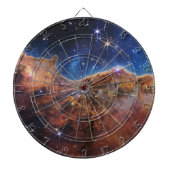 Cosmic Cliffs Carina Nebula Space Webb Telescope Dartbord (Voorkant)