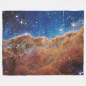 Cosmic Cliffs Carina Nebula Space Webb Telescope Fleece Deken (Voorkant (Horizontaal))