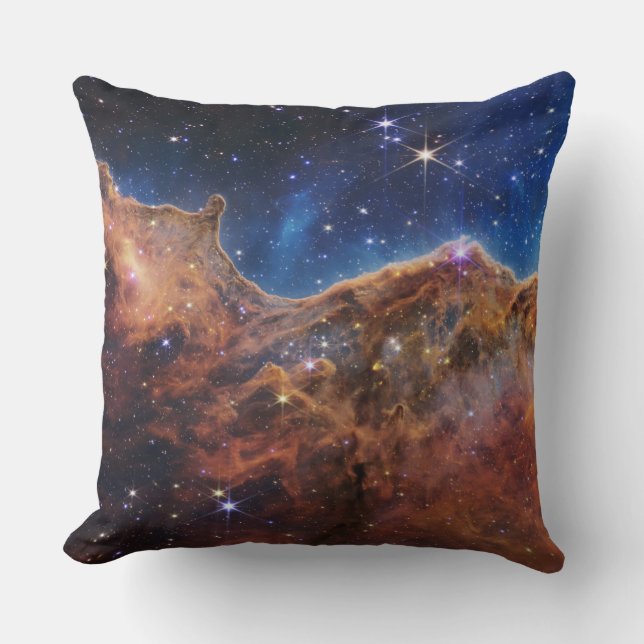 Cosmic Cliffs Carina Nebula Space Webb Telescope Kussen (Voorkant)