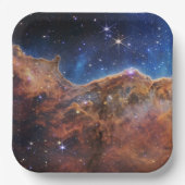 Cosmic Cliffs Carina Nebula Space Webb Telescope Papieren Bordje (Voorkant)