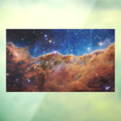 Cosmic Cliffs Carina Nebula Space Webb Telescope Raamsticker (Vel 3)