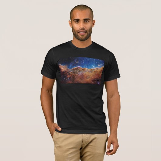 Cosmic Cliffs Carina Nebula Space Webb Telescope T-shirt (Voorkant volledig)