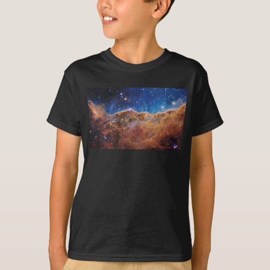 Cosmic Cliffs Carina Nebula Space Webb Telescope T-shirt (Voorkant)