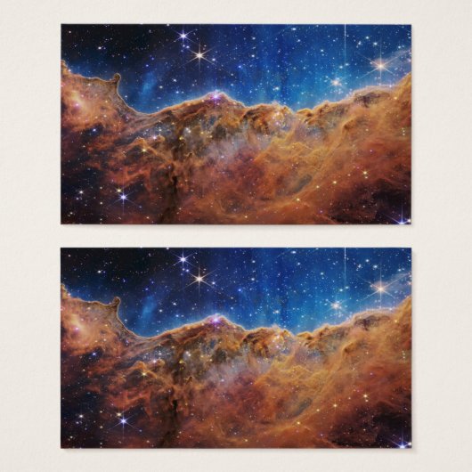Cosmic Cliffs in Carina Nebula Space NASA Webb Visitekaartje (Voorkant /achterkant)