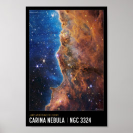 Cosmic Cliffs James Webb NASA Space Educational Poster