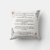 Cosmic Comfort • October Birth Flower Throw Pillow Kussen (Achterkant)